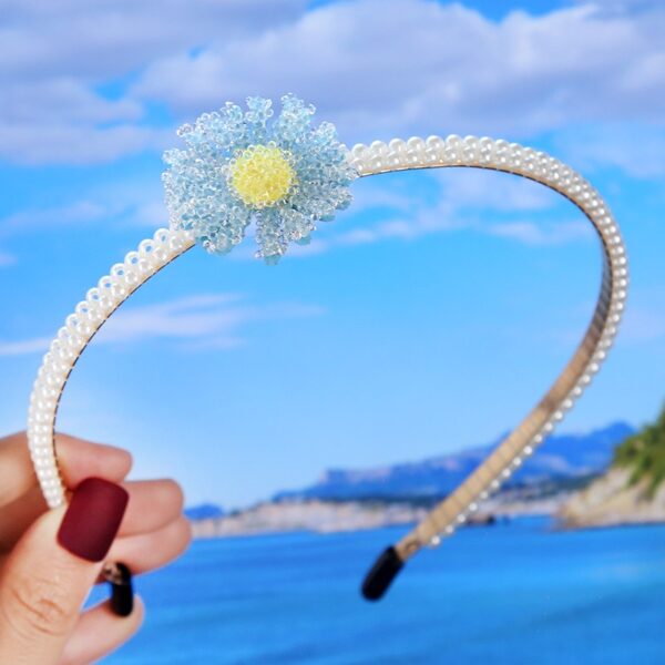 Bride's Hair Accessories Women's Handwoven Knotty Pearl Headband Japanese Korean Headdress Bow Hair Clip Crown Headband - Image 35