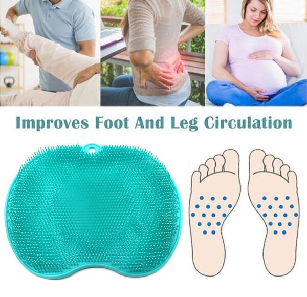 Pregnant Women Without Bend Over Shower Foot Massager Scrubber Cleaner Washing Massage Tools Pad Mat Elderly Feet Cleaning Brush - Image 4