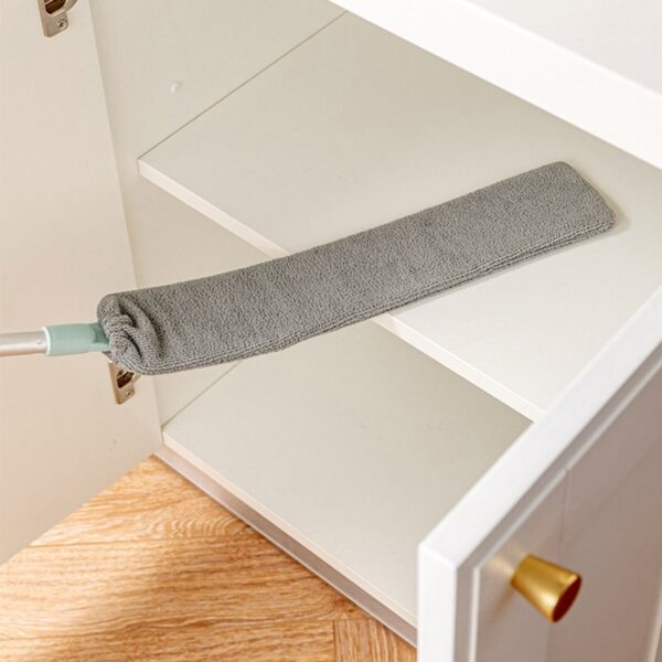 Bedside Dust Brush Long Handle Mop Sweep Artifact Household Bed Bottom Gap Clean Fur Hair Sweeping Magic Microfibre Duster - Image 5