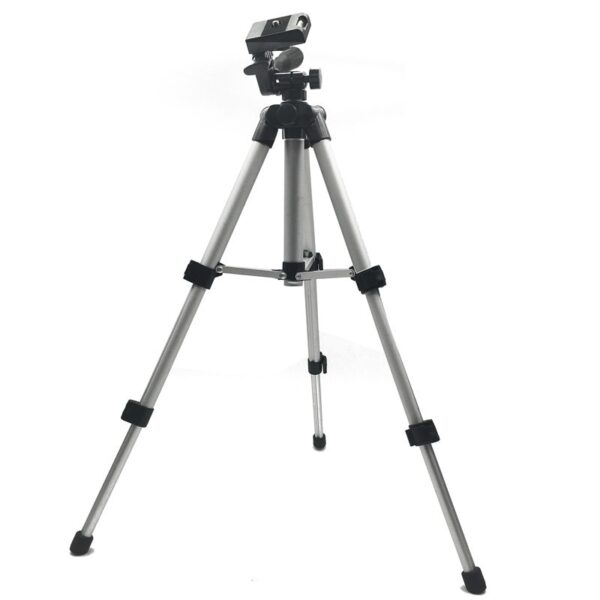 Professional Foldable Camera Tripod Holder Stand Screw 360 Degree Fluid Head Tripod Stabilizer Aluminum with Phone Holder - Image 2