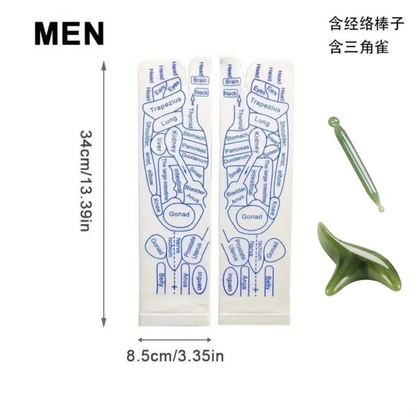 Reflexology Socks Women Foot Massage Meridian Acupoint Reflex Area Acupoint Socks And Foot Acupoint Illustration Socks for Foot - Image 14