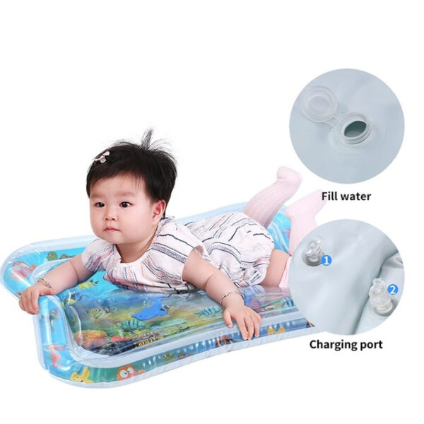 Baby Kids water play mat Inflatable thicken PVC infant Tummy Time Playmat Toddler Fun Activity Play Center water mat for babies - Image 7