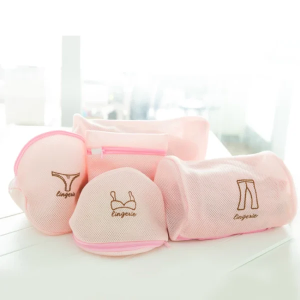 Cartoon Mesh Laundry Wash Bags Foldable Delicates Lingerie Bra Socks Underwear Washing Machine Clothes Protection Net - Image 2