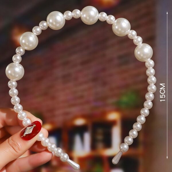 Bride's Hair Accessories Women's Handwoven Knotty Pearl Headband Japanese Korean Headdress Bow Hair Clip Crown Headband - Image 26