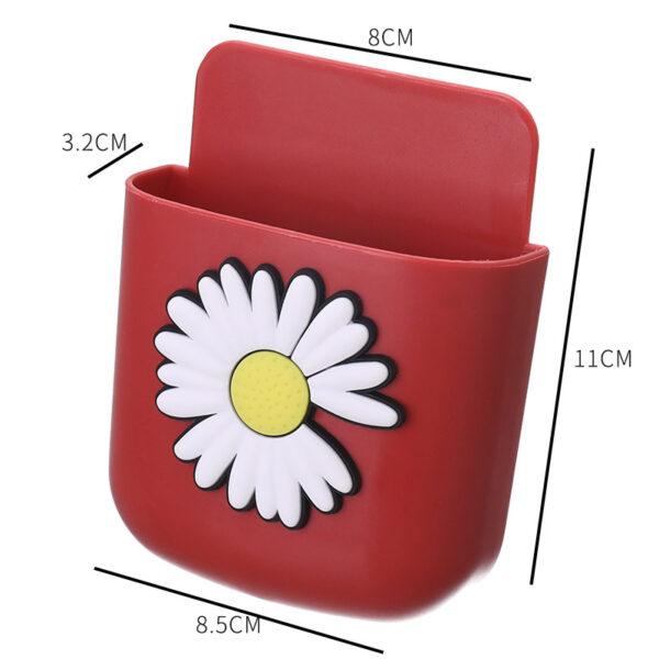 TV Air Conditioner Remote Control Wall Hanging Box Wall-Mounted Storage Box Punch-Free Mobile Phone Storage Rack Hanger - Image 8