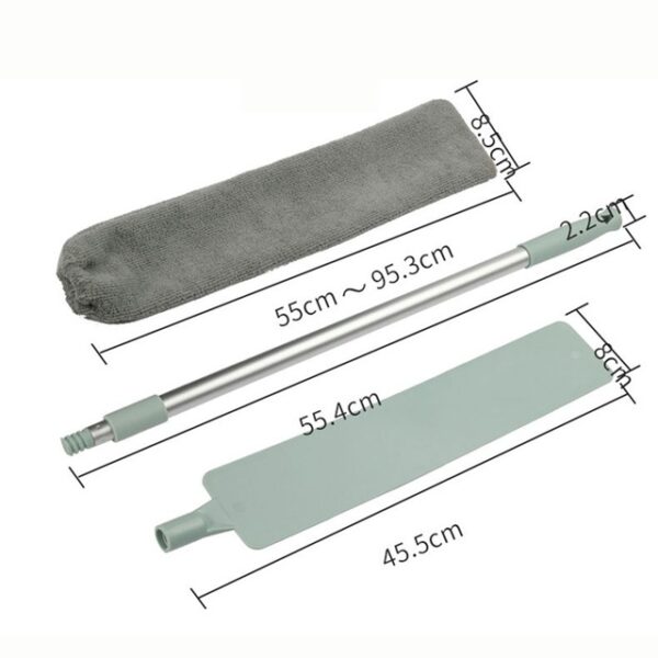 Bedside Dust Brush Long Handle Mop Sweep Artifact Household Bed Bottom Gap Clean Fur Hair Sweeping Magic Microfibre Duster - Image 7