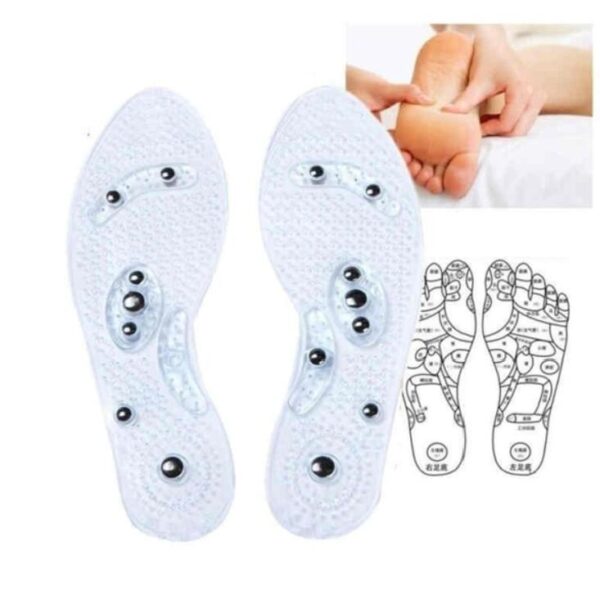 1Pair Shoe Gel Insoles Feet Magnetic Therapy Health Care for Men Comfort Pads Foot Care Relaxation Gifts - Image 5