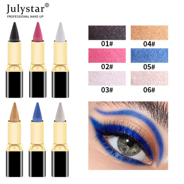New Colorful Easy Coloring Non Staining Eyeliner Waterproof Non Fading Eyeliner Paste Pen - Image 2