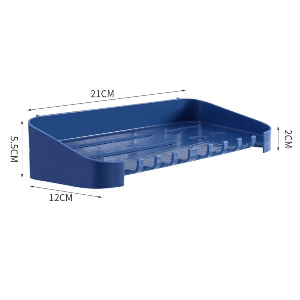 Punch-Free Bathroom Rack Bathroom Seamless Storage Rack Wash Rack Wall-Mounted Kitchen Drain Knife Rack Hanger - Image 6