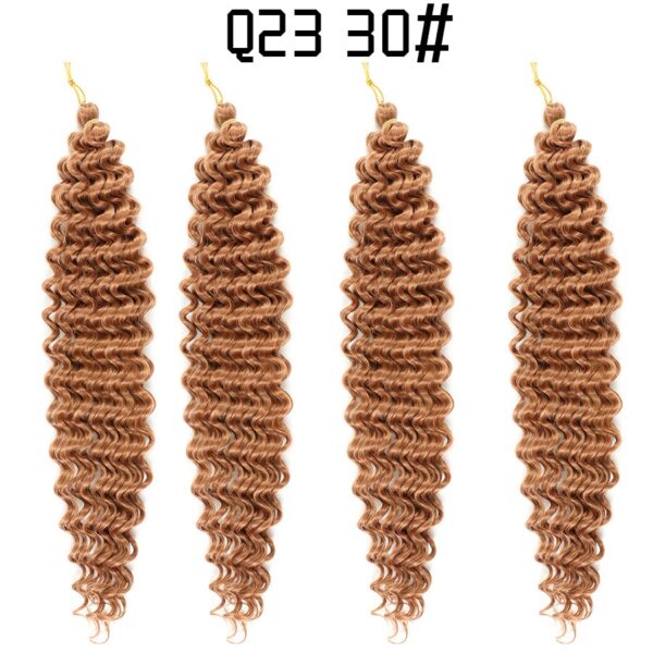 African crochet hair wig Deep Wave hair Latin American curly braided hair fluffy - Image 3