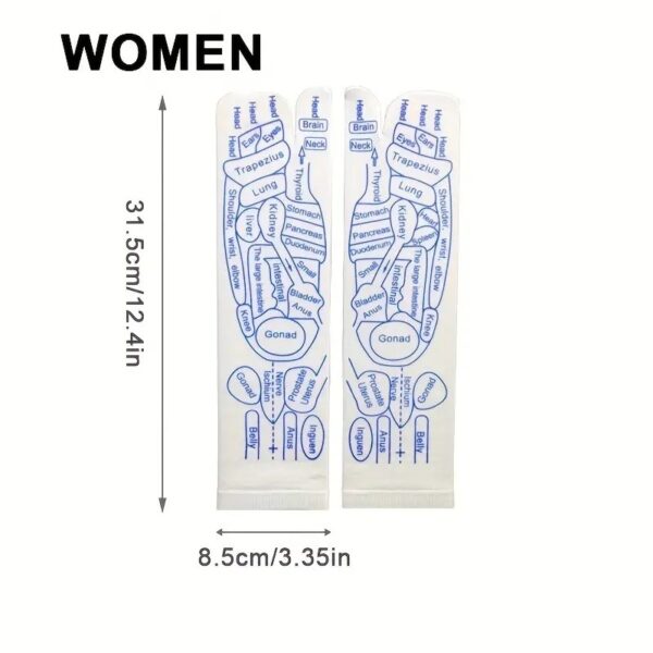 Reflexology Socks Women Foot Massage Meridian Acupoint Reflex Area Acupoint Socks And Foot Acupoint Illustration Socks for Foot - Image 25