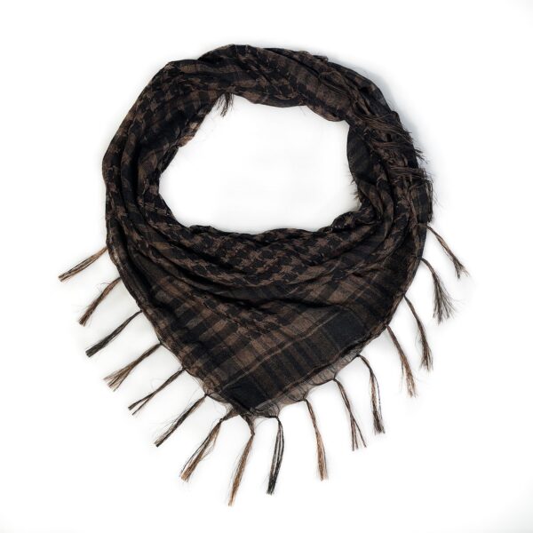 Network Silk Thousand Bird Grid Square Scarf Arab Headscarf Outdoor Military Enthusiast Tactics Foreign Trade Tassel Desert Scar - Image 12
