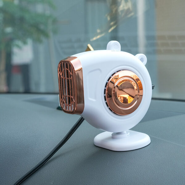 Small Sun Car Mounted Heater 12V/24V Car Heater Car Creative Fast Heating Mini Hot Fan - Image 3