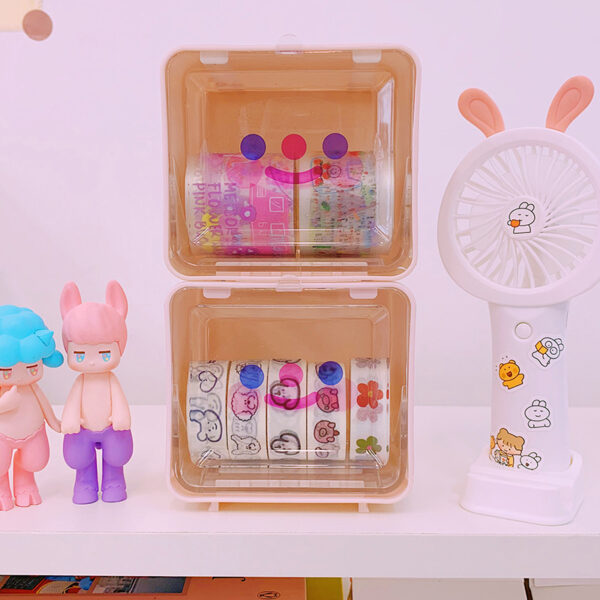 Ins Style New Desktop Drawer Storage Box Sundries Hand Account Tape Transparent Small Box Acrylic Storage Rack - Image 6