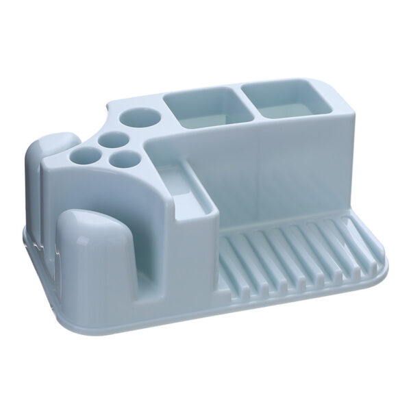 Toilet Toothbrush Rack Free Punch Brushing Cup Mouthwash Cup Holder Toothbrush Toothpaste Rack Toothware Storage Rack - Image 7