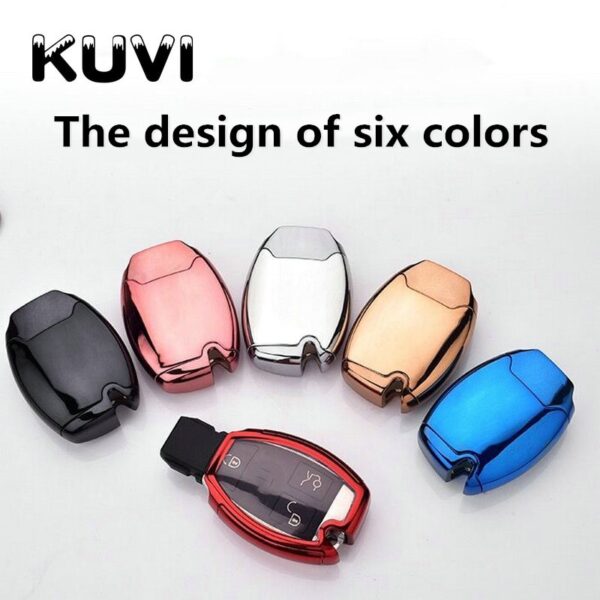Hight quality PC+TPU key case cover Key case protective shell holder for Mercedes benz A B R G Class GLK GLA w204 W251 W463 W176 - Image 5
