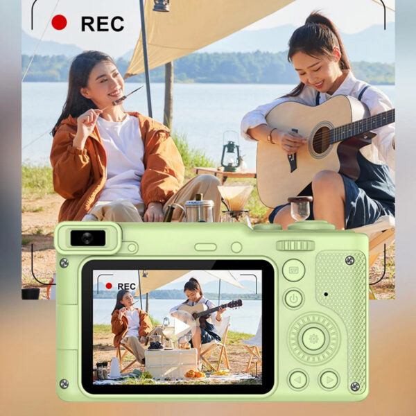 1080p Digital Cameras 40MP Front And Rear Camera 8X Digital Zoom Children Gift Recording Videos Student Camera With Bracket - Image 4