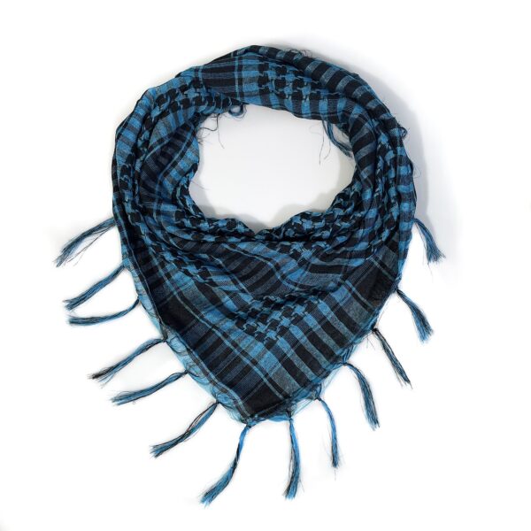 Network Silk Thousand Bird Grid Square Scarf Arab Headscarf Outdoor Military Enthusiast Tactics Foreign Trade Tassel Desert Scar - Image 10