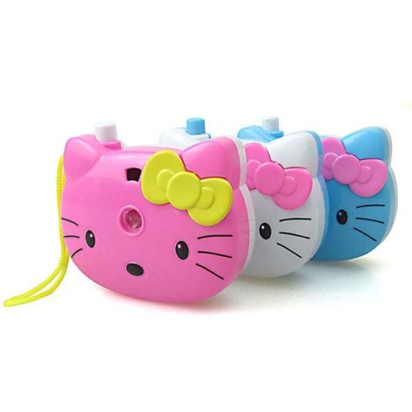 1pcs Cute Hello Kitty Light Projection Camera Children Educational Toys For Kids Projection Cartoon Pattern Camera Children Gift - Image 2