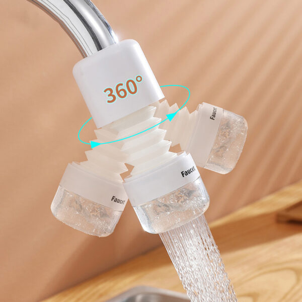 Booster Faucet Splash-Proof Head Extension Extender Kitchen Shower Rotating Tap Universal Faucet Filter - Image 2