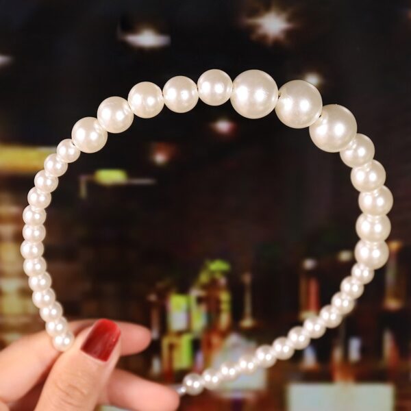 Bride's Hair Accessories Women's Handwoven Knotty Pearl Headband Japanese Korean Headdress Bow Hair Clip Crown Headband - Image 41
