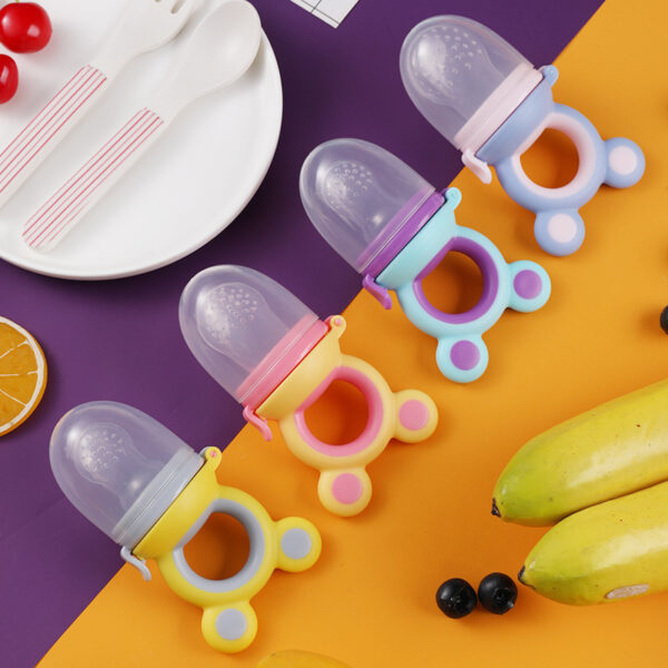 Baby products baby pacifier fruit and vegetable silicone baby nutrition fruit and vegetable mesh bag complementary food feeder - Image 6