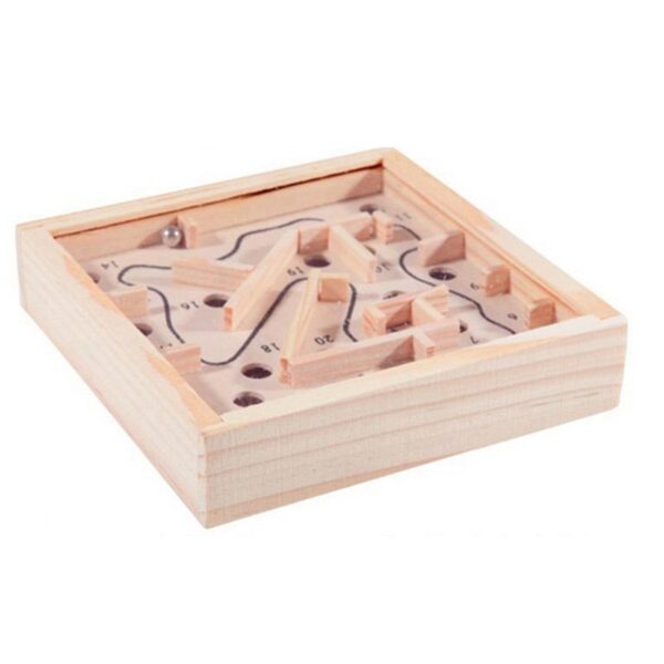 12*2.5cm Mini Wooden Labyrinth Board Game Ball In Maze Puzzle Handcrafted Toys Children Educational Toys Antistress - Image 2
