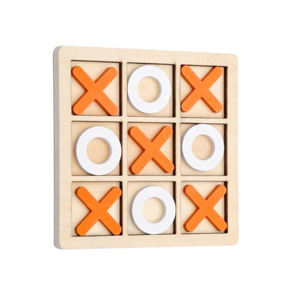 Wooden XO Three Even TIC-TAC-TOE Chess Children's Early Education Educational Entertainment Leisure Match Table Games Building Blocks Toys - Image 6