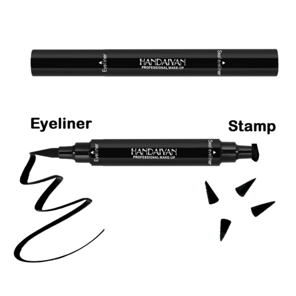 HANDAIYAN Double Headed Seal Eyeliner Triangle Seal Eyeliner 2 In 1 Waterproof Eyeliner Make Up - Image 4