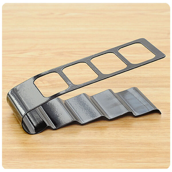 Iron Four Grid Remote Control Storage Rack Home Desktop TV Air Conditioning Remote Control Storage Seat Finishing Box - Image 5