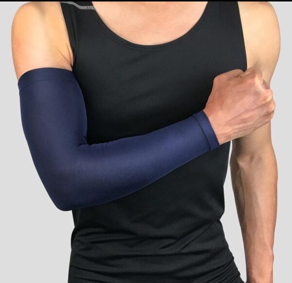 1Pcs UV Sunscreen Bicycle Cycling Arm Warmers Elastic Sports Safety Elbow Pad Basketball Long Arm Sleeve Elbow Support Protector - Image 3
