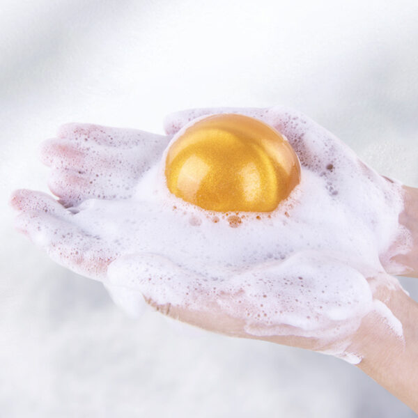 Nature Deep Cleansing Moisturizing Whitening Amino Acid 24K Gold Handmade Crystal Jelly Ball Soap - Image 3