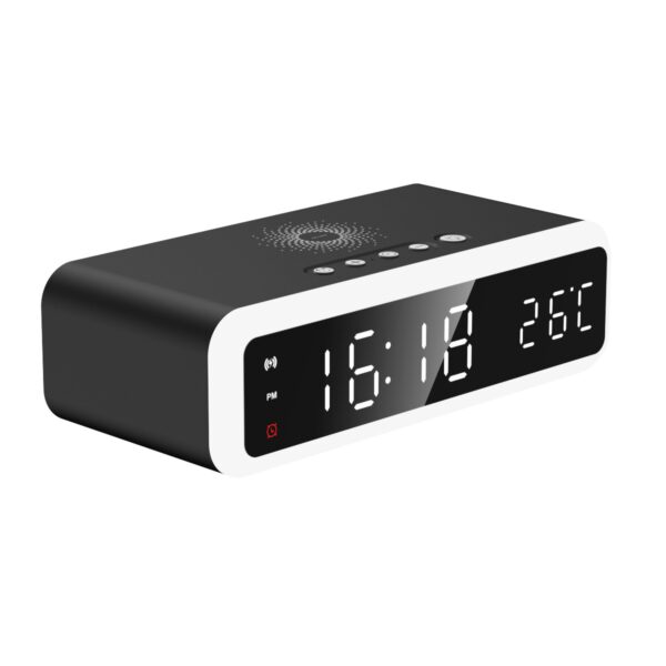 New clock thermometer wireless charging 15W mobile phone wireless charging multifunctional digital alarm clock wireless charging - Image 2
