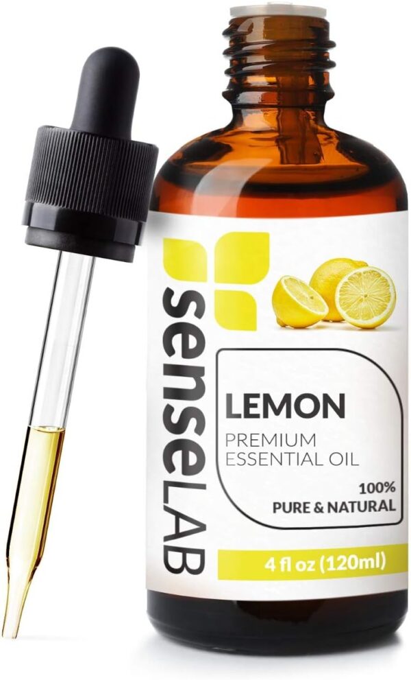 SenseLAB lemon essential oil -100% pure extract lemon oil - therapeutic grade lemon essential oil - moisturizing lemon oil - moo - Image 2