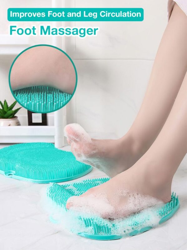 Pregnant Women Without Bend Over Shower Foot Massager Scrubber Cleaner Washing Massage Tools Pad Mat Elderly Feet Cleaning Brush - Image 3