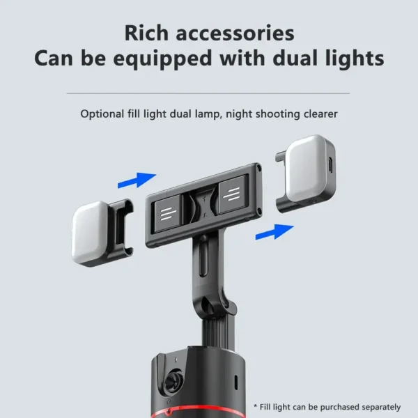 360 Auto Face Tracking Gimbal Auto Tracking Phone Holder Smart Selfie Gimbal Stabilizer with Gesture Control - Image 4