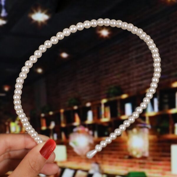 Bride's Hair Accessories Women's Handwoven Knotty Pearl Headband Japanese Korean Headdress Bow Hair Clip Crown Headband - Image 25