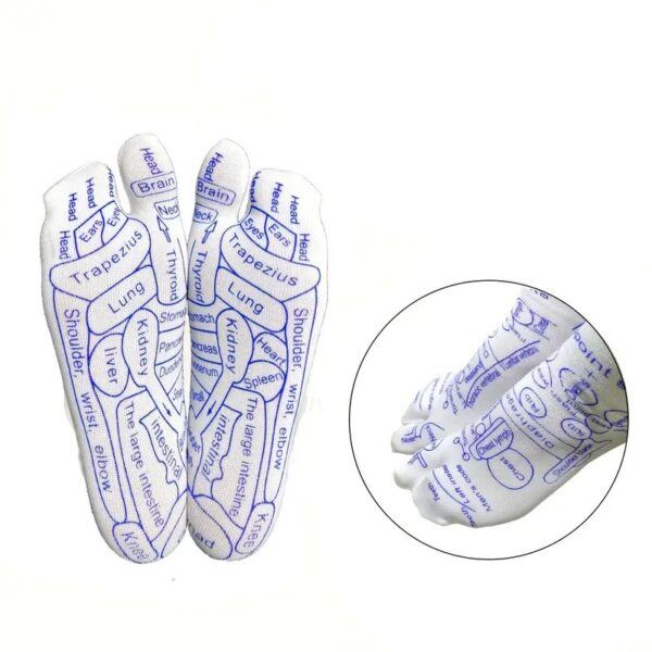 Reflexology Socks Women Foot Massage Meridian Acupoint Reflex Area Acupoint Socks And Foot Acupoint Illustration Socks for Foot - Image 7