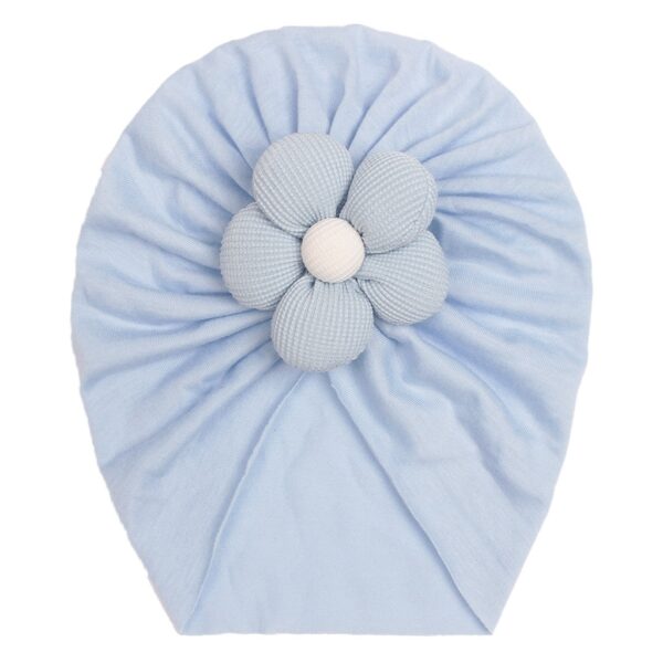 Children's imitation cotton pullover hat, baby creative, comfortable, breathable flower hat, baby hat - Image 5