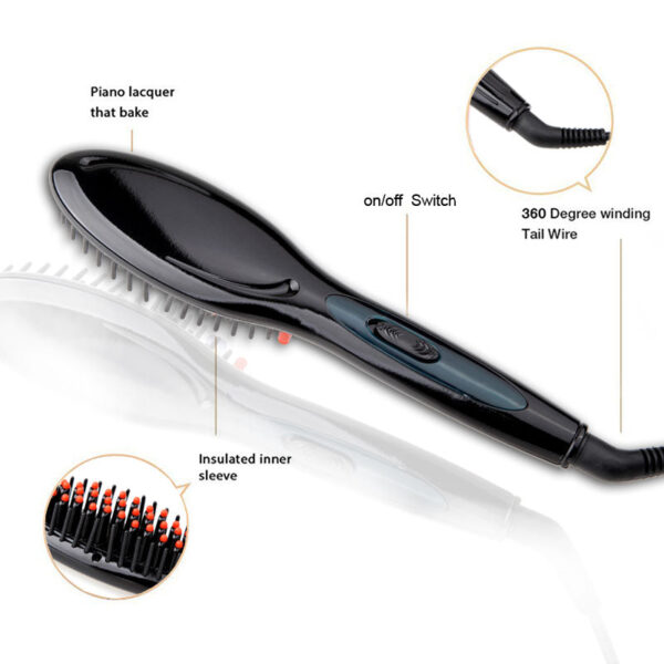 Electric hair straightener brush Hair Care Styling hair straightener Comb Auto Massager Straightening Irons SimplyFast Hair iron - Image 4