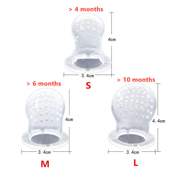 Baby products baby pacifier fruit and vegetable silicone baby nutrition fruit and vegetable mesh bag complementary food feeder - Image 2