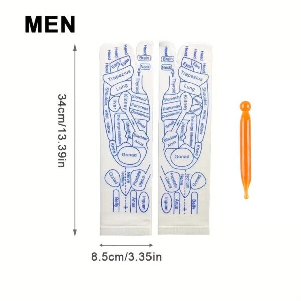 Reflexology Socks Women Foot Massage Meridian Acupoint Reflex Area Acupoint Socks And Foot Acupoint Illustration Socks for Foot - Image 23