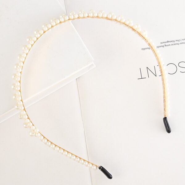Bride's Hair Accessories Women's Handwoven Knotty Pearl Headband Japanese Korean Headdress Bow Hair Clip Crown Headband - Image 36