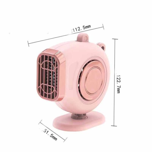 Small Sun Car Mounted Heater 12V/24V Car Heater Car Creative Fast Heating Mini Hot Fan - Image 5