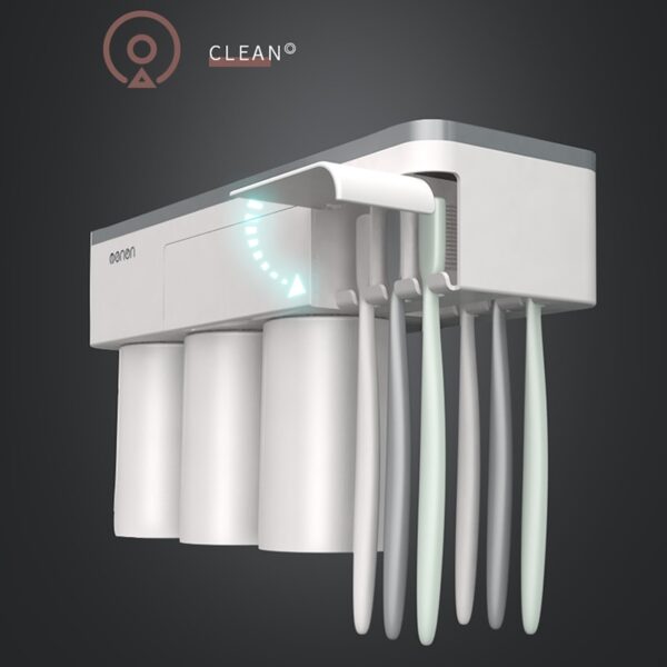 Magnetic Adsorption Toothbrush Holder Inverted Cup Wall Mount Bathroom Cleanser Storage Rack Bathroom Accessories Set - Image 2