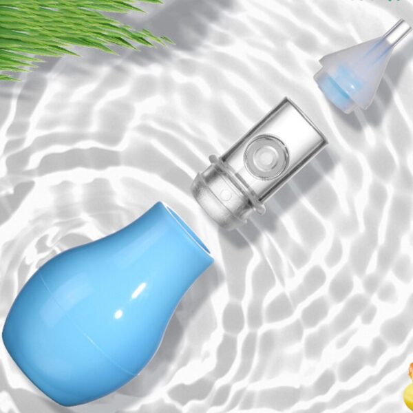 Infant silicone nasal aspirator pump type neonatal cold nasal mucus cleaner antibackflow baby nasal aspirator safe and non-toxic - Image 6