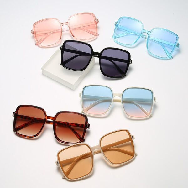 Rice nail square sunglasses Women's shades gradient trend UV protection - Image 10