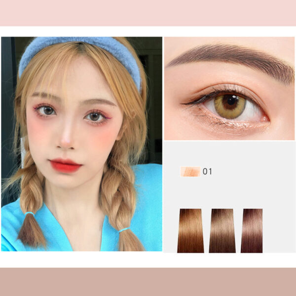 Four-Headed Bifurcated Eyebrow Pencil Simulation Wild Liquid Eyebrow Pencil Durable Waterproof Sweat-Proof And Easy To Color - Image 6