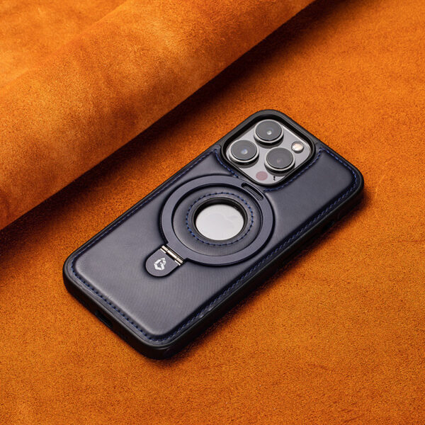 Suitable for Apple 16Promax phone case leather magnetic bracket iPhone 15 anti drop protective case - Image 8