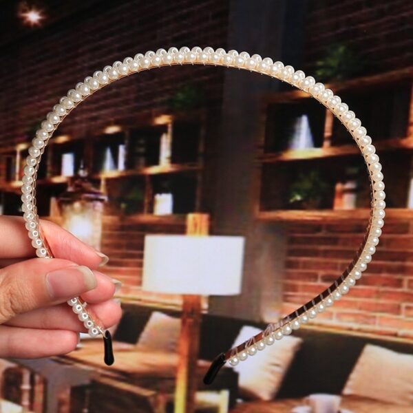Bride's Hair Accessories Women's Handwoven Knotty Pearl Headband Japanese Korean Headdress Bow Hair Clip Crown Headband - Image 42